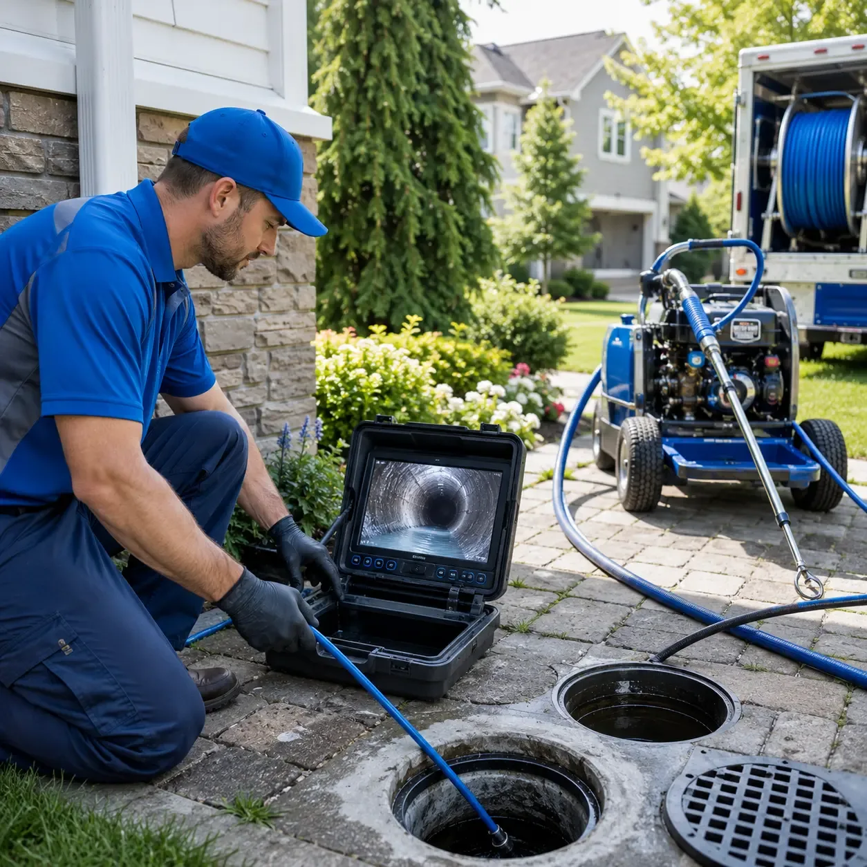 Outdoor drain cleaning professionals serving New Hartford, NY
