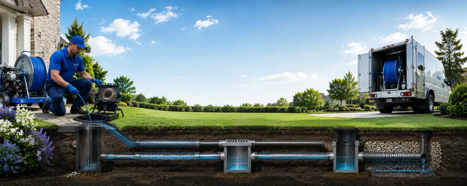 Outdoor drain cleaning information for New Hartford, NY